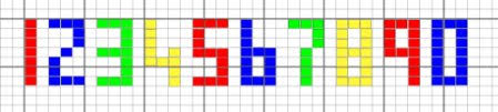 I designed this on an excel spreadsheet. Intarsia Designs Alphabet And Numbers The Knitting Site