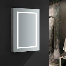 Fresca Fmc022436 L Spazio 24 X 36 Inch Tall Bathroom Medicine Cabinet With Led Lighting And