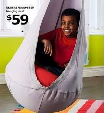 New Fun Ikea Swing Complete Set Hanging Chair Hammock Ekorre Air Pillow Hooks Sensory Swing Hanging Hammock Chair Kids Hammock