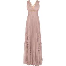 J Mendel Hand Pleated Mousseline Gown 5 690 Liked On
