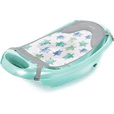 Baby bath sponges are typically made to be super soft and are ideal for a gentle baby bath. Amazon Com Summer Splish N Splash Newborn To Toddler Tub Aqua 3 Stage Tub For Newborns Infants And Toddlers Includes Fabric Newborn Sling Cushioned Support Parent Assist Tray And A Drain