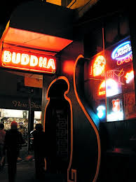 Buddha Lounge At Night In San Francisco S Chinatown Chinatown San Francisco South San Francisco Chinatown