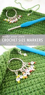 Diy how to make knitting stitch markers with beading wire! Easy Diy Crochet Size Markers One Dog Woof