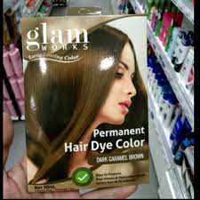 Glam Works Permanent Hair Dye Color Dark Caramel Brown Lazada Ph