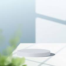 Abstract Minimal Scene With Geometric Forms Cylinder White Podium In Blue Background With Leaves Product Presentation Mock Up Show Cosmetic Product Podium V 2020 G Abstraktnoe Sinij Fon Cvetochnye Illyustracii