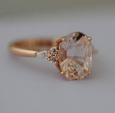 Peach Sapphire Engagement Ring Light Peach Champagne Sapphire Etsy Peach Sapphire Engagement Ring Vintage Engagement Rings Engagement Rings Sapphire
