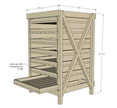 Vegetable Rack With Slide Out Trays Food Storage Shelves Diy Food Storage Vegetable Rack