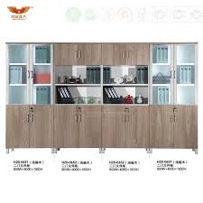 The storage cabinet with doors offers a convenient way to keep books, personal items, and supplies organized in any home office or living space. Modern Office Furniture Filing Cabinet With Glass Doors H20 0651