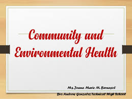 Community And Environmental Health