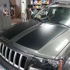 This hood will lighten the front of your car, but you won't sacrifice durability in the process. Jeep Grand Cherokee Wj Hood Blackout Jeepgrandcherokee Jeepdecals Jeep Wj Jeep Accessories Jeep Grand Cherokee Accessories