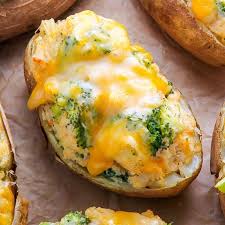 Broccoli And Cheddar Twice Baked Potatoes Are Easy Cheesy And Total Comfort Food Thanksgiving Side Dishes Crockpot Full Meal Recipes Avocado Recipes