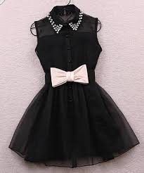 Beaded Dress With Bow In Black And White Dresses For Teens Fashion Beautiful Dresses