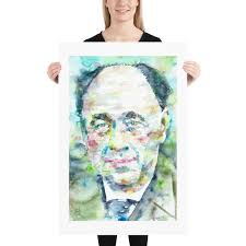 EUGENE IONESCO Watercolor Portrait