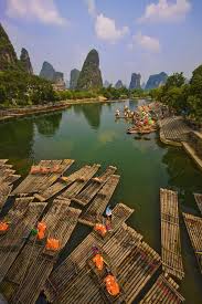 Yangshuo is a city of about 30,000 people located south of guilin. Water Taxis Yangshuo China Travel Pictures Places Around The World Places To Go