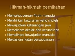 Pernikahan atau munakahat dalam islam memiliki syarat serta hukum tertentu karena pernikahan adalah sesuatu yang sakral dalam hidup kita dan dasar disyariatkannya nikah dalam islam ada beberapa ayat dan hadis nabi muhammad, di antaranya: Fiqh Munakahat Topiktopik Pengajian N N N N