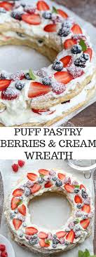 These chinese walnut cookies go great with a morning cup of coffee or an evening mug of black tea. Puff Pastry Sheet Wreath With Berries And Cream Recipe Pastries Recipes Dessert Easy Puff Pastry Puff Pastry Recipes Dessert
