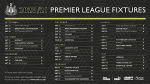 Get the up to date fixture schedule for manchester city for 2020/21 season. Newcastle United 20 21 Premier League Fixtures Reaction Youtube