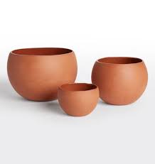 We know how much energy you pour into your outdoor gardens and landscaping, and we can assure you the glazed terra cotta low bowel planter will perfectly. Barter Planter Bowl Terracotta Rejuvenation Clay Planters Planters Terracotta