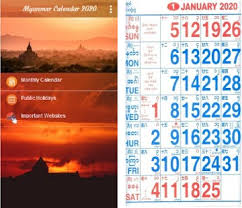 Myanmar Calendar 2020 Apk Download Latest Android Version 1 0 Com App Myanmarcalendar