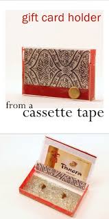 Diy Gift Card Holder From A Cassette Case Gift Card Holder Diy Diy Gift Card Unique Gift Cards
