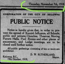 Do you want to stay up to date of all the news about kelowna? 1918 Flu Response Kelowna Mayor Kelowna