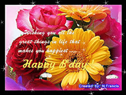 Write any name and wishes and download your. Animated Image Happy Birthday With Flowers Page 1 Line 17qq Com