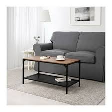 Coffee tables and side tables are perfect when it comes to keep your glasses, remote controls or smart phones under hand in the living room. Fjallbo Black Coffee Table 90x46 Cm Ikea Coffee Table Small Living Rooms Coffee Table Wood