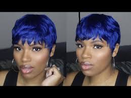07:57 for and business email: How To Empire 27 Piece By Sensationnel Blue Pixie Cut Quick Weave Simplyshon Youtube