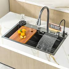 Nano Stainless Steel Waterfall Sink