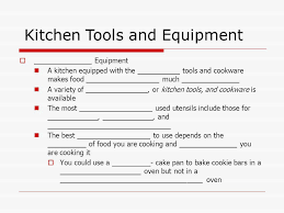 Maybe you would like to learn more about one of these? Kitchen Tools And Equipment Ppt Video Online Download