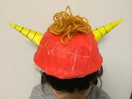 おにのぼうし 廃材で楽しむ 手作り変身アイテム 保育や子育てが広がる 遊び と 学び のプラットフォーム ほいくる 鬼のお面 製作 鬼のお面 節分