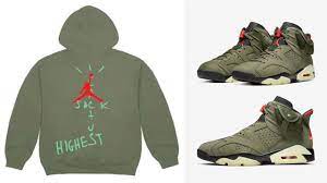 Does that even matter when it. Travis Scott Jordan 6 Olive Cactus Jack Highest Clothing Sneakerfits Com