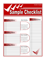 Maybe you would like to learn more about one of these? 30 Free Checklist Templates Word Excel Printabletemplates