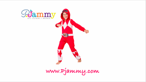Power Ranger Toddler And Kids Red Mighty Morphin One Piece Pajama By Pjammy Medium