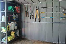 Here's our guide on how to use pegboard for storage. Storage Shed Organization Part 2 Designated Spaces