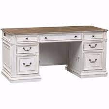 Jazz Up Your Office With The Magnolia Junior Executive Desk By Liberty Furniture You Ll Love The Styles P White Desk Office Executive Desk Liberty Furniture
