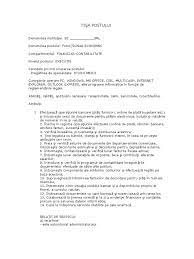 Obligatiile privind fisele de post sunt multiple, iar o buna organizare in aceasta privinta va ajuta sa economisiti timp si sa va asigurati ca procedurile de lucru din mai sunt necesare fisele de post? Fisa De Post Functionar Economic