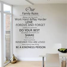Examples of family rules are: Wall Quote Decal Our Family House Rules Home Love Do Your Best Wall Art Vinyl Floor Stickers Home Decor Vinilos Parede Wall Stickers Aliexpress