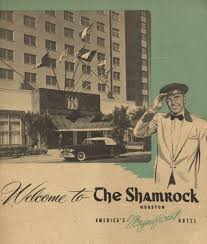 20 Page Black And White Brochure Highlighting The Accommodations Restaurants And Amenities For The Shamro Houston Hotels Shamrock Hotel University Of Houston
