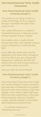 Non Denominational Unity Candle Ceremonies Wedding Ceremony Unity Candle Wedding Ceremony Unity Unity Candle Ceremony