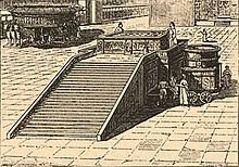 The burnt offering altar is the first notable item of interest upon entering the tabernacle's outer court through the colorful entrance curtain. Altar Bible Wikipedia