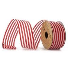 Black And White Striped Ribbon Uk 1 1 2 Red White Stripes Wired Edge Ribbon Shop Hobby Lobby Red And White Stripes White Stripe Christmas Ribbon