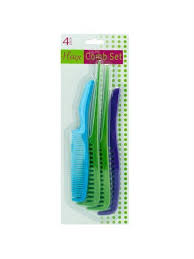 Plastic Comb Set Available In A Pack Of 12 Comb Black Hair Comb Blister Card
