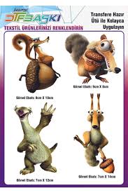 F17 Ajans Buz Devri Ice Age Ütü ile Yapışan Tekstil DTF Baskı - Fiyatı,  Yorumları