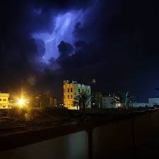الانتفاضة الفلسطينية الثالثة صورة البرق في سماء غزه اللهم صيبا نافعا Outdoor Clouds Concert