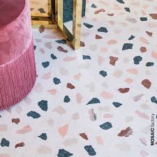 Maybe you would like to learn more about one of these? Modern Terrazzo Tile With Pink Green And Red Marble Chips That Resemble Scattered Petals The Perfect Decoratio Terrazzo Tile Pink Interiors Design Pink Tiles