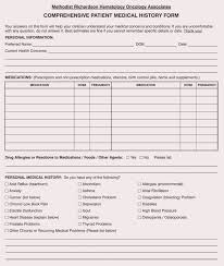 Medical Form Templates Microsoft Word Fresh General Medical History Forms Free Word Pdf In 2020 Patient History Medical History Medical
