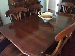 Here's my most recent dining room table change. Dining Room Furniture Table With Chairs And China Cabinet Nichols And Stone Ebay
