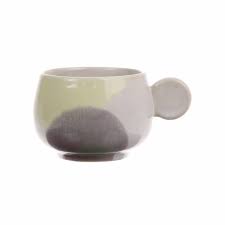 This is a fun ceramic coffee travel mug. Hkliving Coffeecup 80 S Ceramic Nude Lilac New Collection 2019 Orangehaus