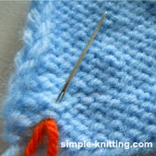 How to weave in ends knitting ribbing. Weaving In Ends And Yarn Tails